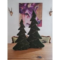 Tannenbaum Weihnachtsbaum Dekobaum Baum Mit Samt Beflockt Weihnachten Herbst Weihnachtsdeko Herbstdeko von DekoWohlfuehlen