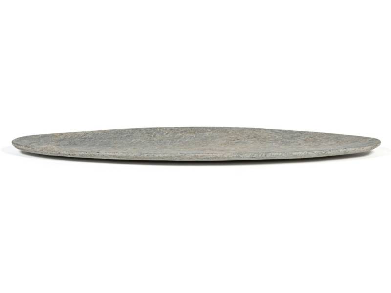 Dekocandle Dekotablett Emaille-Teller blacked patina Ø 35 x 1 cm von Dekocandle