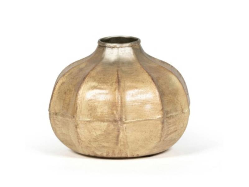 Dekocandle Dekovase Vase silber-gold Ø15,5 x 11,5 cm (1 Stück) von Dekocandle