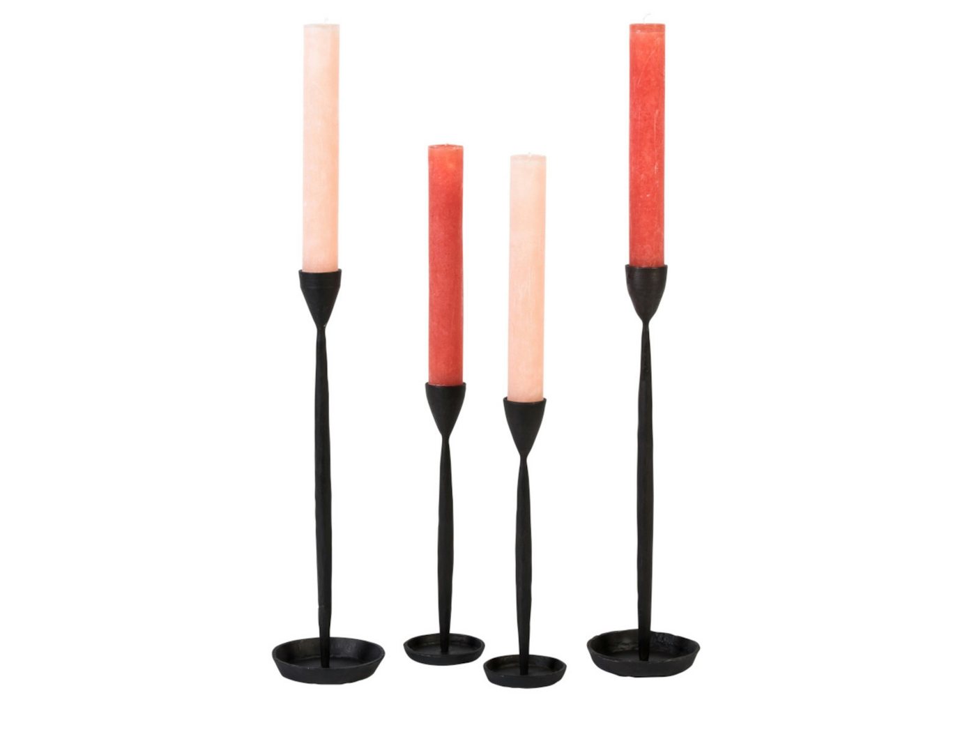 Dekocandle Kerzenhalter Kerzenhalter metal schwarz klein Ø 14 x 35 cm von Dekocandle
