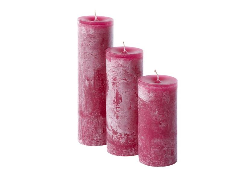 Dekocandle Duftkerze Zylinder-Kerze crimson Ø 7 x 25 cm (1 Stück) von Dekocandle