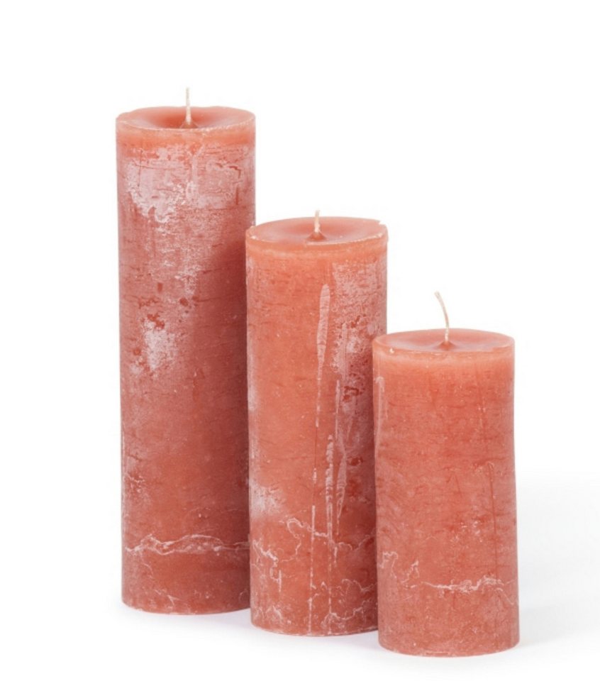 Dekocandle Duftkerze Zylinder-Kerze terracotta Ø 8,6 x 20 cm (1 Stück) von Dekocandle