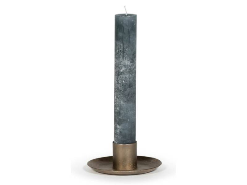 Dekocandle Kerzenhalter Kerzenplatte brass antique Ø15 x 5cm (1Stk) von Dekocandle