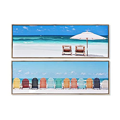 Dekodonia S3007217 Bild lackiert, Strandstuhl, 120 x 2 x 40 cm, 2 Stück von Dekodonia