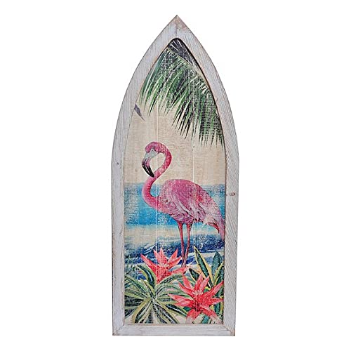 Dekodonia S3007629 Wanddeko Holz Flamingo Tropical, 40 x 2 x 101 cm von Dekodonia