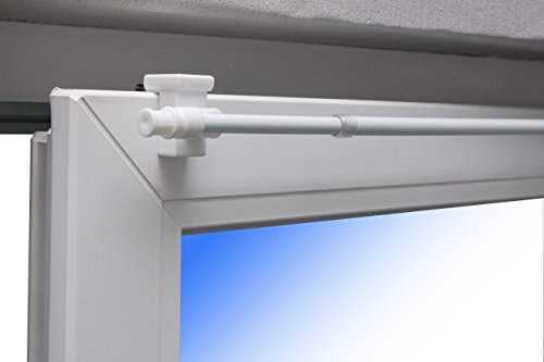 Gardinenstange Boston Fix-Klick 85-135cm ausziehbar Weiß Klemmstange Spannfix - jetzt mit verbessertem Universalklipp für Fensterdicke 10-27mm Gardinenstange Boston Fix-Klick 85-135cm ausziehbar Weiß Klemmstange Spannfix - jetzt mit verbessertem Universalklipp für Fensterdicke 10-27mm von dekohaken24.de