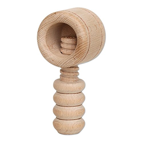 Dekohelden24 1 Hochwertiger handgedrechselter Holz Nussknacker, ca. 12 cm von Dekohelden24