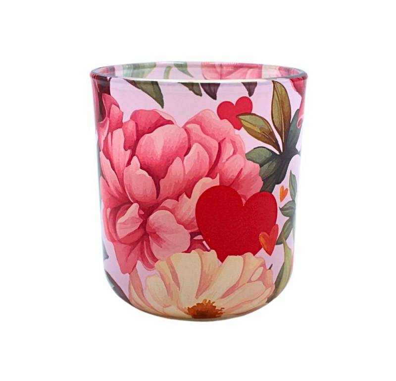 Dekohelden24 Duftkerze Kerzen im Glas in verschiedenen Varianten (Einzelstück, 1-tlg), Duftkombination Bergamotte und roter Apfel, elegantes Windlicht von Dekohelden24