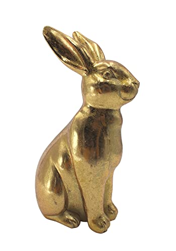 Dekohelden24 Goldener Hase aus Polyresin, Osterhase, Osterdeko, Größe: L/B/H ca. 9 x 5,5 x 16 cm Dekohelden24 Goldener Hase aus Polyresin, Osterhase, Osterdeko, Größe: L/B/H ca. 9 x 5,5 x 16 cm von Dekohelden24