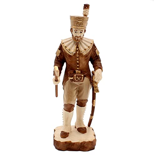 Dekohelden24 Handgeschnitzter Schneeberger Werkzeug, Höhe mit Sockel ca. 13 cm, S. Obersteiger Gebeizt, 13cm Dekohelden24 Handgeschnitzter Schneeberger Werkzeug, Höhe mit Sockel ca. 13 cm, S. Obersteiger Gebeizt, 13cm von Dekohelden24
