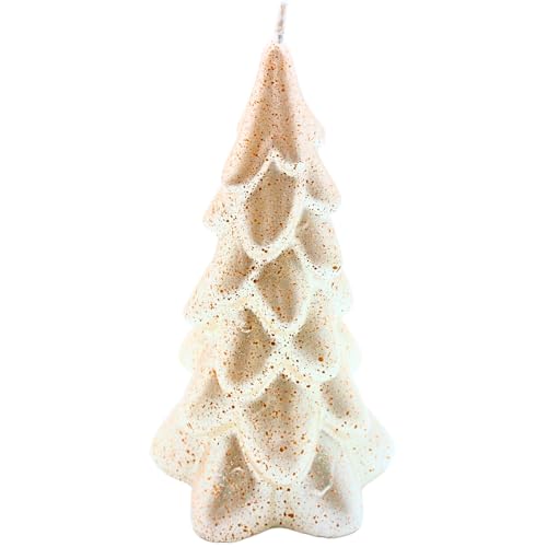 Dekohelden24 Hochwertige Kerze als Tannenbaum, Weihnachtskerze, Figurenkerze als Christbaum,Tannenbaumkerze in Perlmutt mit Glitter, handgemacht, Größe: H/Ø ca. 21 x 11 cm. Dekohelden24 Hochwertige Kerze als Tannenbaum, Weihnachtskerze, Figurenkerze als Christbaum,Tannenbaumkerze in Perlmutt mit Glitter, handgemacht, Größe: H/Ø ca. 21 x 11 cm. von Dekohelden24