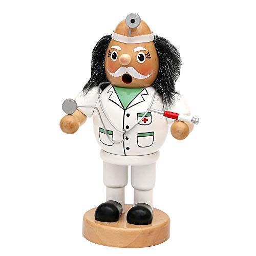 Holz Räuchermann Arzt, L/B/H: 9,5 x 8 x 19 cm. von Dekohelden24