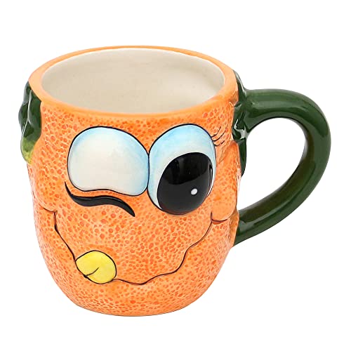 Dekohelden24 Keramik Kaffeebecher - Tasse als Orange Größe H : 9 x 12 cm 222277-A von Dekohelden24