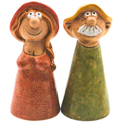 Dekohelden24 Keramik Zaunstecker Mann und Frau als 2er Set, Maße je Figur L/B/H ca. 9 x 9 x 20 cm. Dekohelden24 Keramik Zaunstecker Mann und Frau als 2er Set, Maße je Figur L/B/H ca. 9 x 9 x 20 cm. von Dekohelden24