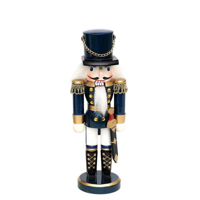 Dekohelden24 Nussknacker Nussknacker Soldat in blau klassisch, ca. 20 cm, (1-tlg) von Dekohelden24