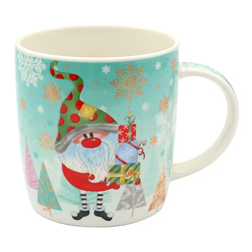 Dekohelden24 Porzellan Weihnachts-Tassen - Bunte Wichtel - als 2er Set, L/B/H 8 x 12 x 9 cm, Fassungsvermögen 340 ml. W-10029954-2erSet, Bunt Dekohelden24 Porzellan Weihnachts-Tassen - Bunte Wichtel - als 2er Set, L/B/H 8 x 12 x 9 cm, Fassungsvermögen 340 ml. W-10029954-2erSet, Bunt von Dekohelden24