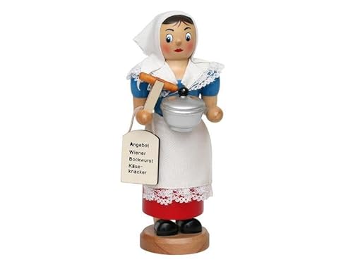 Räucherfrau, De Würschtle Fraa, ca. 19 cm, mit rauchenden Wurstkessel Räucherfrau, De Würschtle Fraa, ca. 19 cm, mit rauchenden Wurstkessel von Dekohelden24