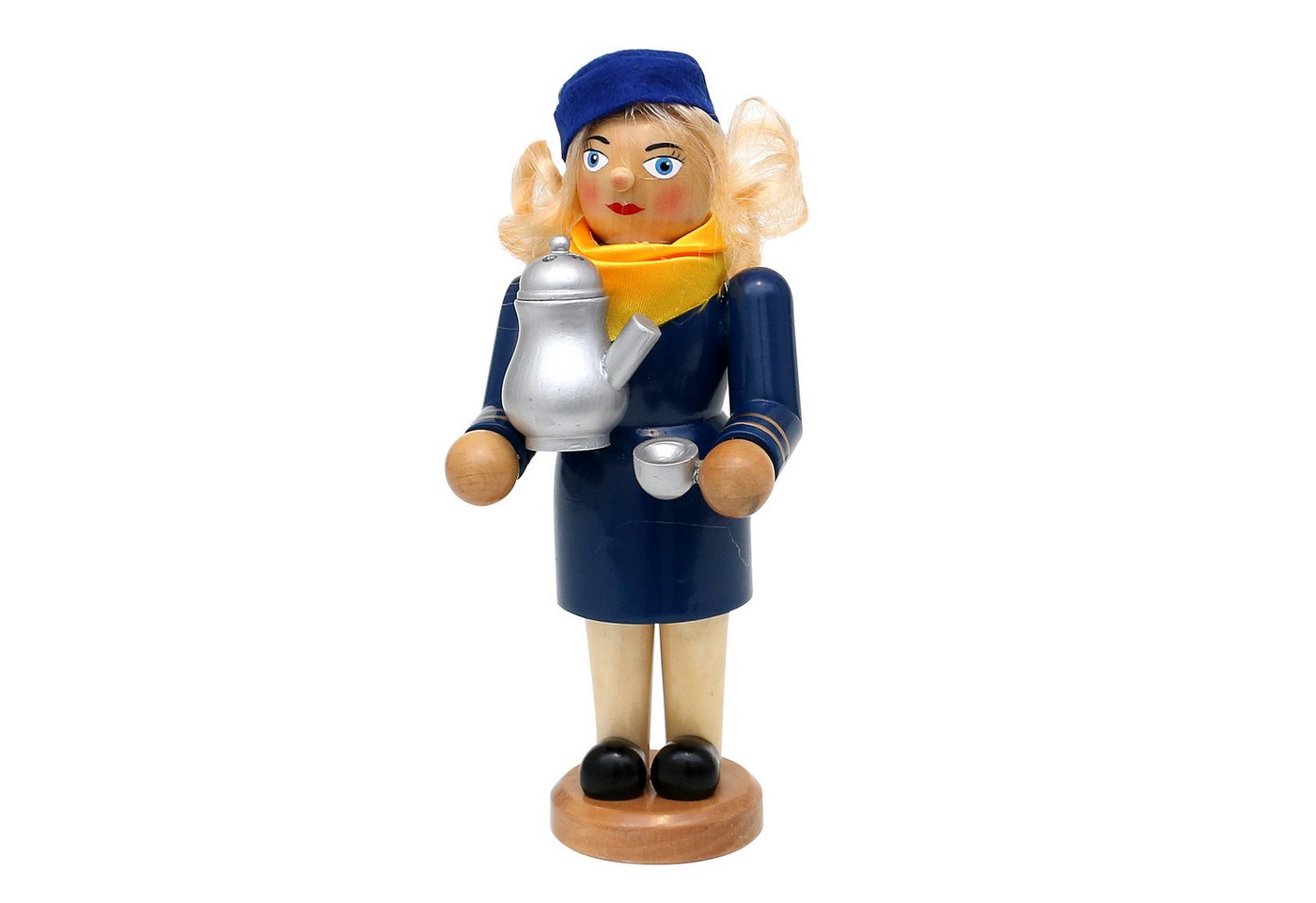 Dekohelden24 Räuchermännchen Holz Räucherfigur / Räucherfrau als Stewardess / Flugbegleiterin, L / B / H: 10,5 x 8 x 19,5 cm. Dekohelden24 Räuchermännchen Holz Räucherfigur / Räucherfrau als Stewardess / Flugbegleiterin, L / B / H: 10,5 x 8 x 19,5 cm. von Dekohelden24