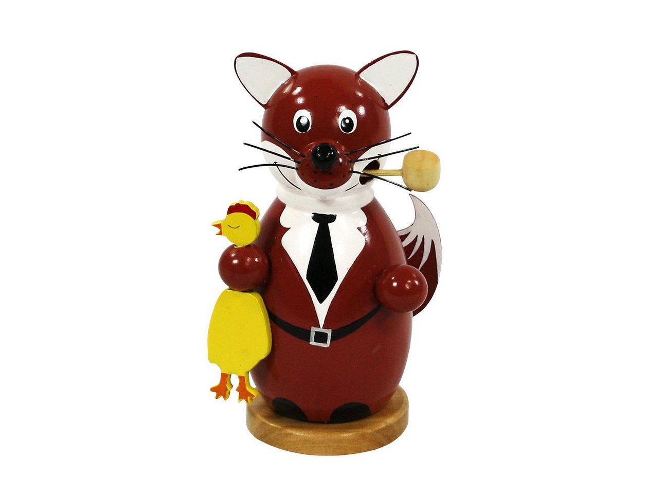 Dekohelden24 Räuchermännchen Holz-Räuchermann Fuchs, ca. 13 cm, (1 St) von Dekohelden24