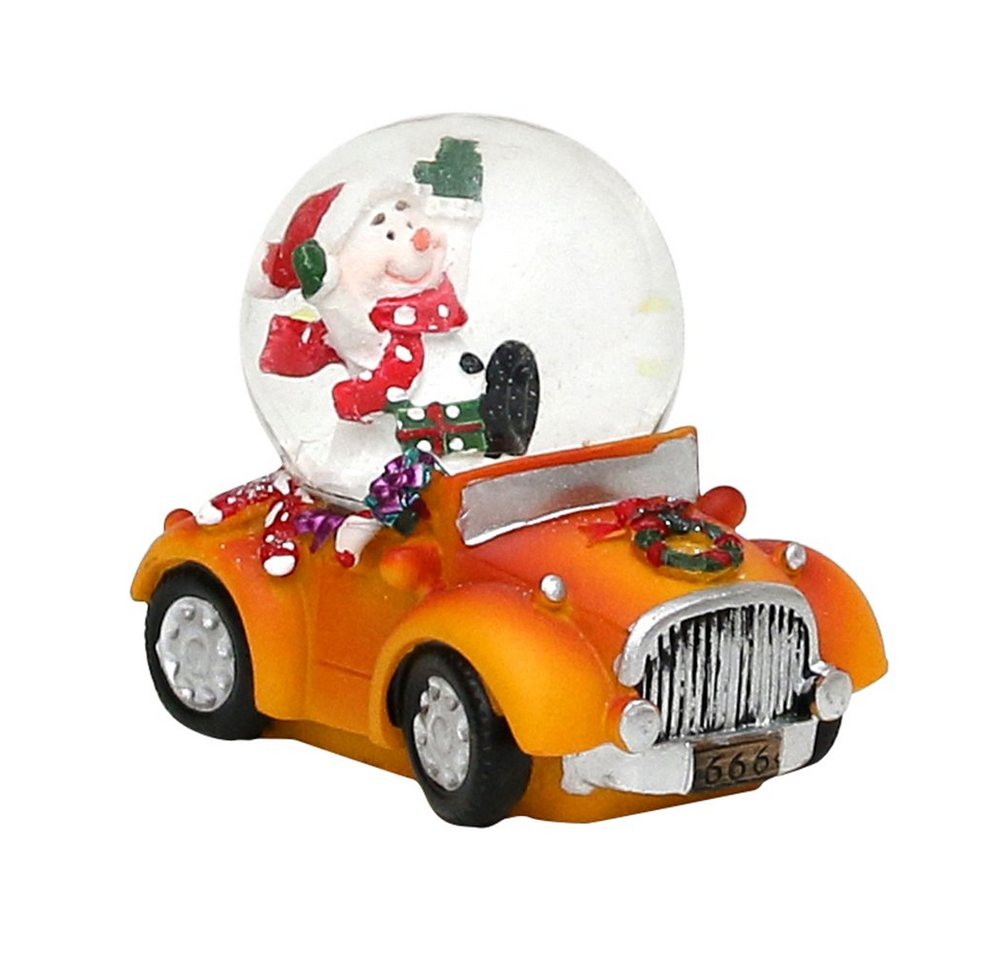 Dekohelden24 Schneekugel Kinder-Schneekugel Cars, Maße H/B/Ø Kugel: ca. 8 x 5,5 cm/ Ø 4,5 cm. (1 St) von Dekohelden24