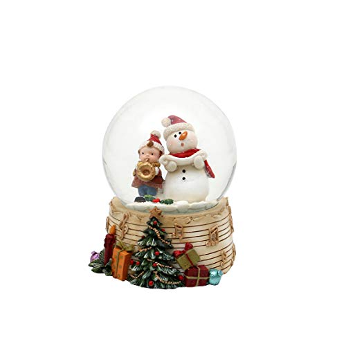 Dekohelden24 Schneekugel - Schneemann mit Kind und Trompete -, Maße H/B/Ø Kugel: ca. 9 x 7 cm Ø 6,5 cm., 501868-trompete, Musiker Dekohelden24 Schneekugel - Schneemann mit Kind und Trompete -, Maße H/B/Ø Kugel: ca. 9 x 7 cm Ø 6,5 cm., 501868-trompete, Musiker von Dekohelden24
