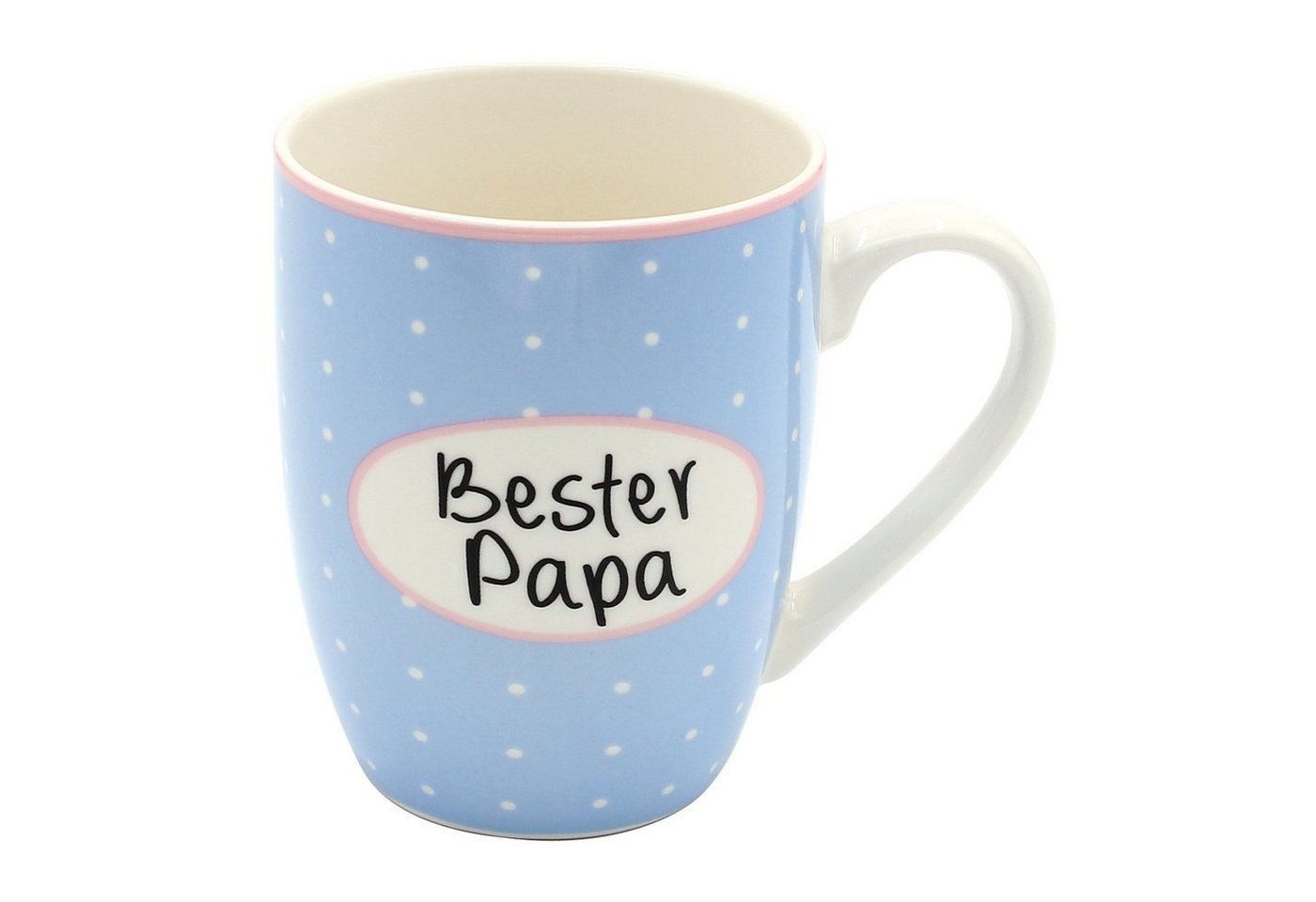 Dekohelden24 Tasse Kaffeebecher / Tasse aus Porzellan mit Motiv H / Ø ca. 10 x 8 cm, Porzellan von Dekohelden24