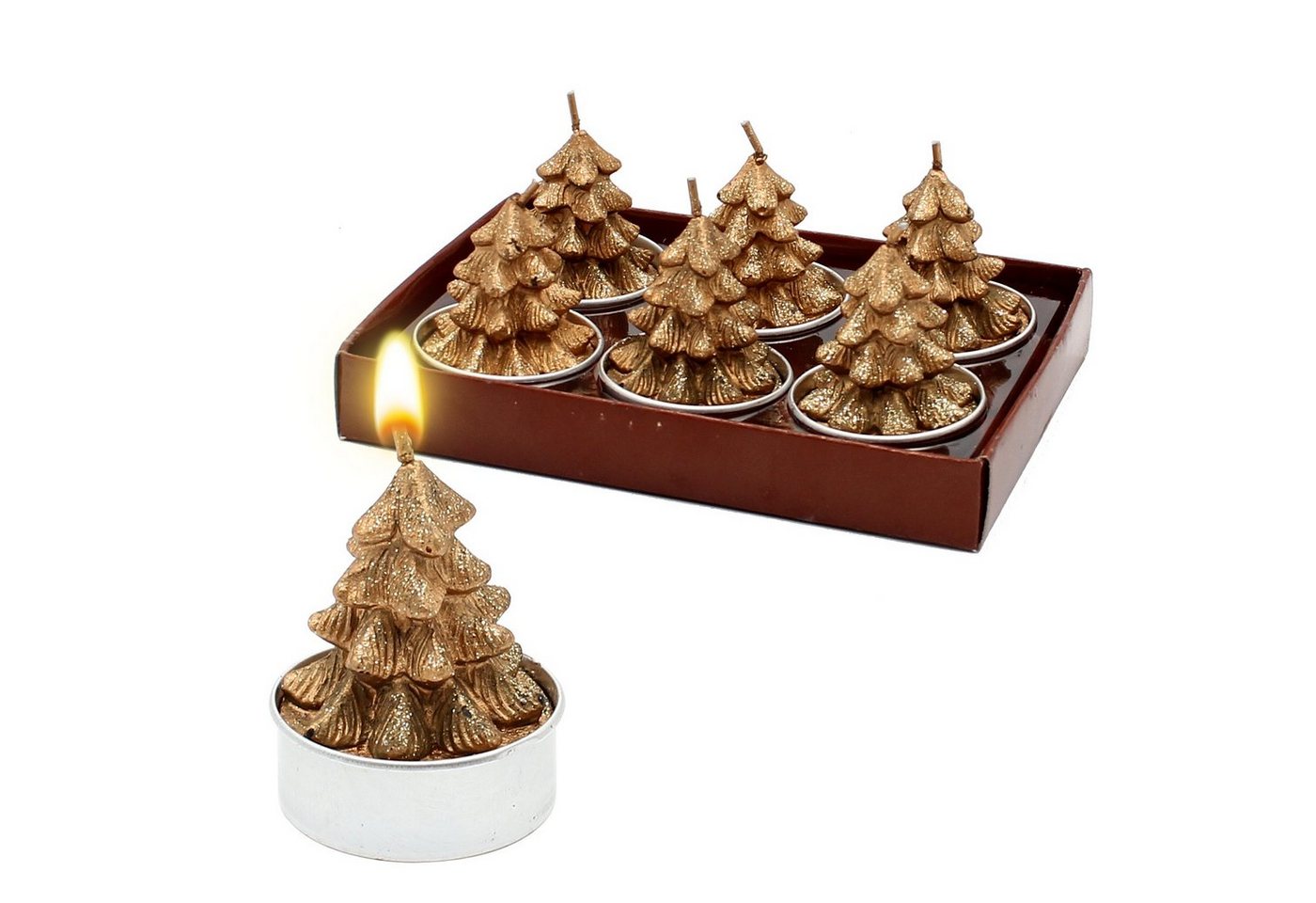 Dekohelden24 Teelicht Teelichte-Sets, Motiv über Dropdown-Menü wählbar (6er Set) von Dekohelden24