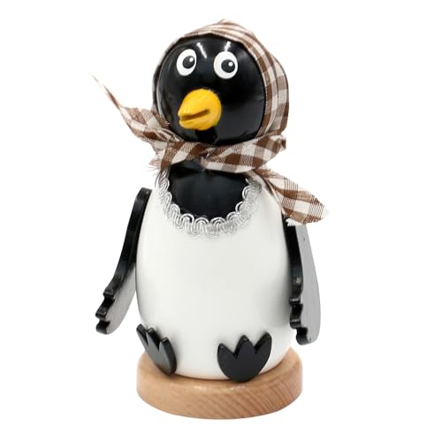 Trendige Moderne Holz-Räucherfigur Elster, ca. 13 cm von Dekohelden24