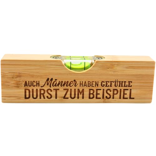 Dekohelden24 Wasserwaage mit integriertem Bieröffner - Männergeschenk, Motiv: Männergefühle - L/B/H ca. 15 x 4,5 x 2 cm, Dekohelden24 Wasserwaage mit integriertem Bieröffner - Männergeschenk, Motiv: Männergefühle - L/B/H ca. 15 x 4,5 x 2 cm, von Dekohelden24