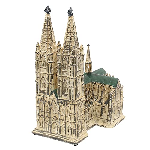 Dekohelden24 Windlicht - Kirche - Kölner Dom aus Porzellan, L/B/H ca. 24 x 16 x 26 cm von Dekohelden24