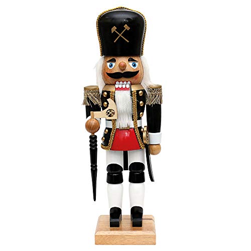 Dekohelden24 Wunderschöner Nussknacker als Bergmann, ca. 36 cm. von Dekohelden24