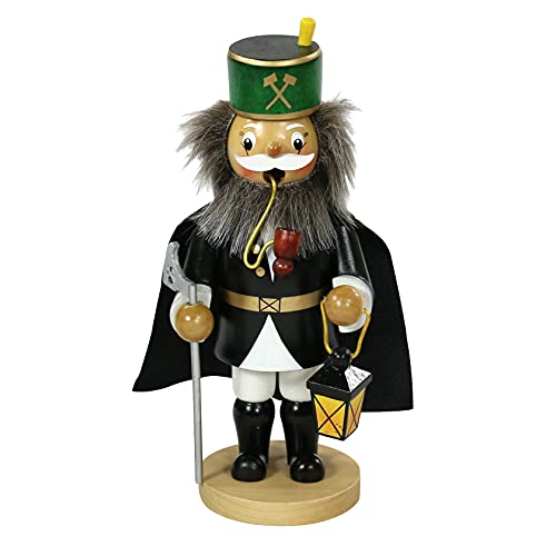 Dekohelden24 Räuchermann als Bergmann mit Umhang, ca. 17 cm von Dekohelden24