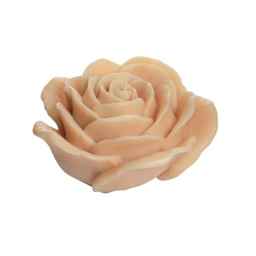 Hochwertige Duftkerze als Rosenblüte in Nude, aus Sojawachs und Baumwolldocht, mit Rosenduft, Größe: H/Ø ca 7 x 12 cm, 265 g Hochwertige Duftkerze als Rosenblüte in Nude, aus Sojawachs und Baumwolldocht, mit Rosenduft, Größe: H/Ø ca 7 x 12 cm, 265 g von Dekohelden24