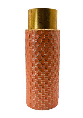 Hochwertige Metall Vase in Rosa und Gold, Bodenvase, Dekovase, Größe H/Ø ca. 46 x 16 cm von Dekohelden24