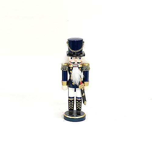 Dekohelden24 Hochwertiger Nussknacker Soldat in blau, ca. 15 cm von Dekohelden24