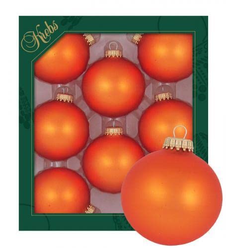 Dekohelden24 Lauschaer Christbaumschmuck - 8er Set Kugeln Uni matt orange, 6,7 cm, mit goldenem Krönchen + 50 Schnellaufhänger in Gold GRATIS zu Ihrer Bestellung dazu ! Dekohelden24 Lauschaer Christbaumschmuck - 8er Set Kugeln Uni matt orange, 6,7 cm, mit goldenem Krönchen + 50 Schnellaufhänger in Gold GRATIS zu Ihrer Bestellung dazu ! von Dekohelden24
