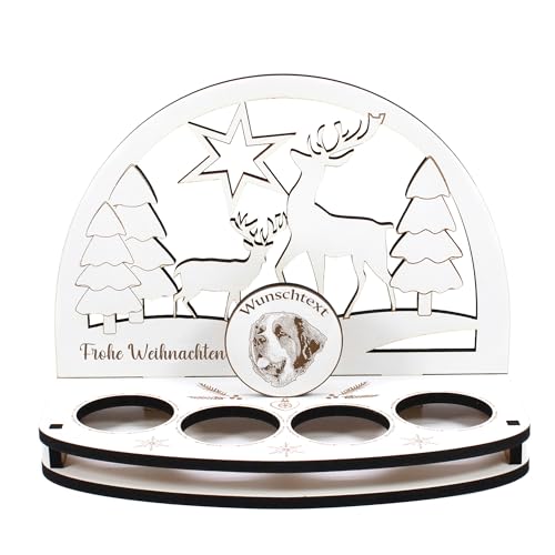 Dekolando Deko Schwibbogen Teelichthalter Bernhardiner Personalisiert Weihnachten Weihnachtsdekoration Adventskranz Lichterbogen Kerzenbogen Schmuckbogen Adventslicht Dekolando Deko Schwibbogen Teelichthalter Bernhardiner Personalisiert Weihnachten Weihnachtsdekoration Adventskranz Lichterbogen Kerzenbogen Schmuckbogen Adventslicht von DEKOLANDO