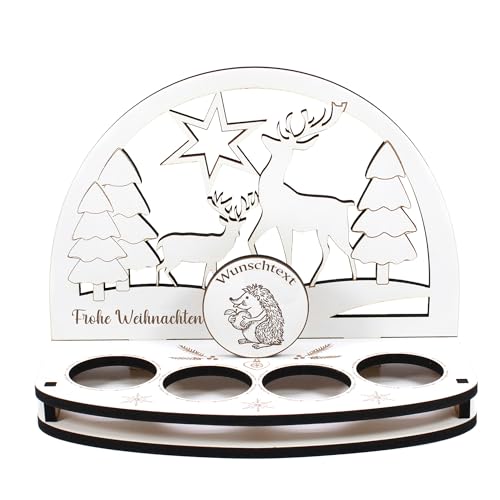 Dekolando Deko Schwibbogen Teelichthalter Igel mit Apfel Personalisiert Weihnachten Weihnachtsdekoration Adventskranz Lichterbogen Kerzenbogen Schmuckbogen Adventslicht Dekolando Deko Schwibbogen Teelichthalter Igel mit Apfel Personalisiert Weihnachten Weihnachtsdekoration Adventskranz Lichterbogen Kerzenbogen Schmuckbogen Adventslicht von Dekolando