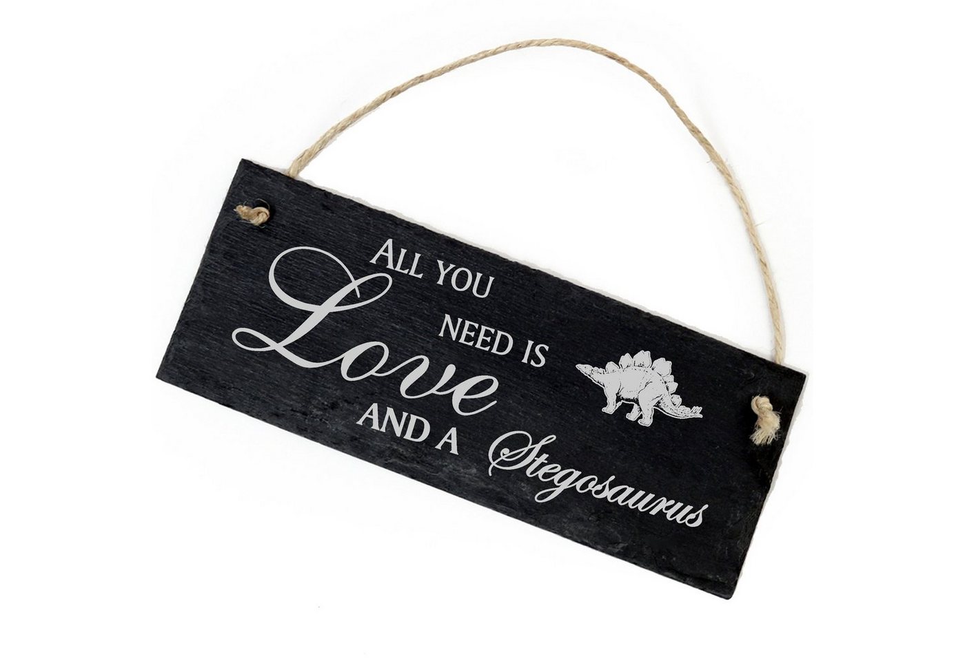 Dekolando Hängedekoration Dinosaurier Stegosaurus 22x8cm All you need is Love and a Stegosaurus Dekolando Hängedekoration Dinosaurier Stegosaurus 22x8cm All you need is Love and a Stegosaurus von Dekolando