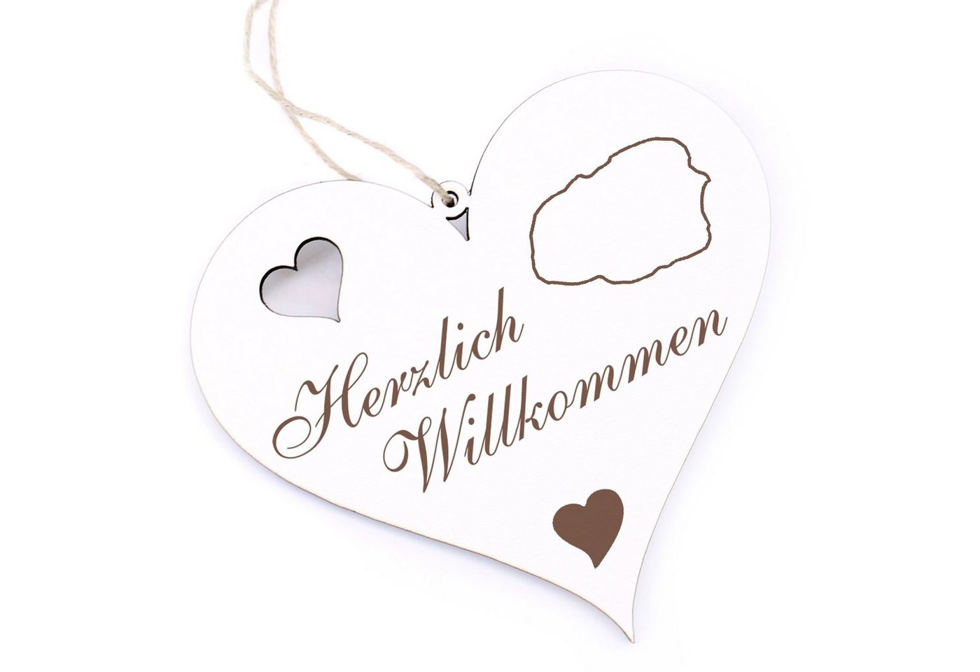 Dekolando Hängedekoration Herzlich Willkommen - Insel Föhr - 13x12cm Dekolando Hängedekoration Herzlich Willkommen - Insel Föhr - 13x12cm von Dekolando