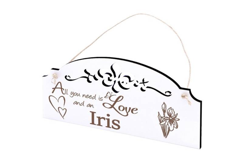 Dekolando Hängedekoration Iris Deko 20x10cm All you need is Love von Dekolando