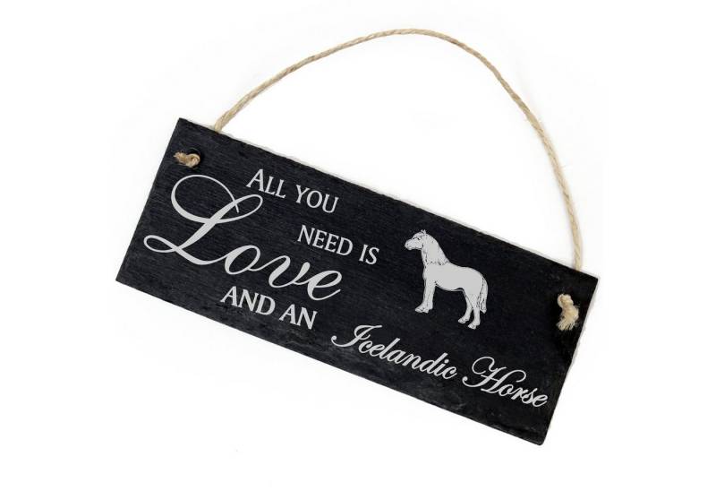 Dekolando Hängedekoration Islandpferd Isländer Pferd 22x8cm All you need is Love and an Iceland Dekolando Hängedekoration Islandpferd Isländer Pferd 22x8cm All you need is Love and an Iceland von Dekolando
