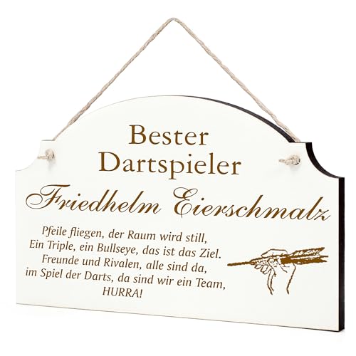 Dekolando Lustiges Dart Schild - Geschenk für Dartfans, Darter oder Trainer - Geschenke Dartfan Darttrainer Dekolando Lustiges Dart Schild - Geschenk für Dartfans, Darter oder Trainer - Geschenke Dartfan Darttrainer von DEKOLANDO