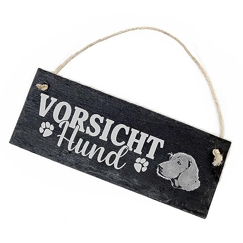 Vorsicht Hund Deutsche Bracke Schild Schiefer 22x8cm Achtung Warnschild Warnung Warnschild Hundeschild von Dekolando