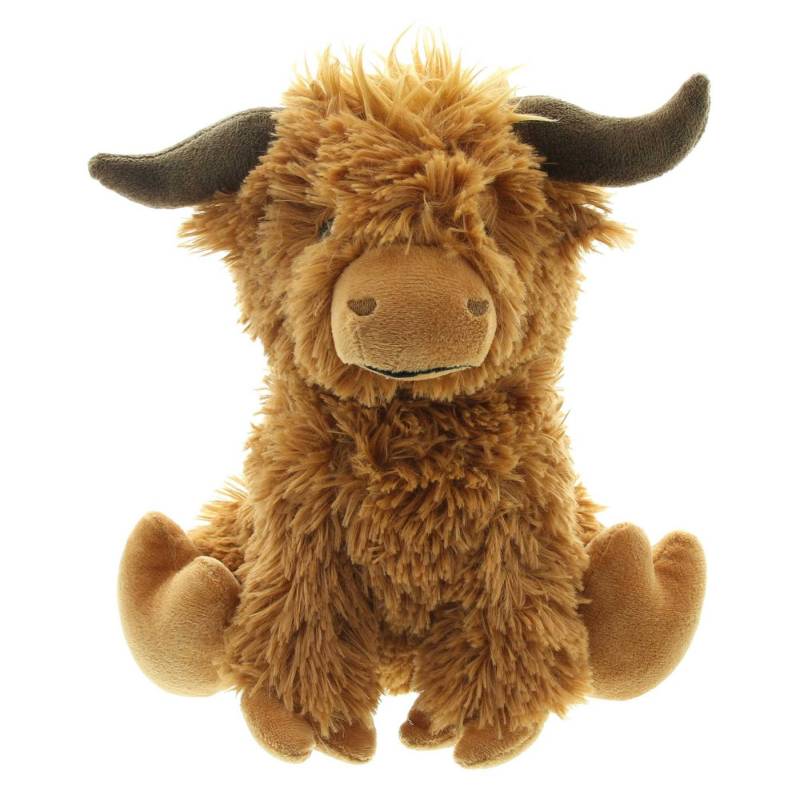 Dekoleidenschaft Bodentürstopper "Stier" Stoff braun 23 cm hoch, flauschig, Türstopper Boden, Türpuffer, Feststeller, Türfeststeller, Türsack, Fensterpuffer, Fensterstopper von Dekoleidenschaft