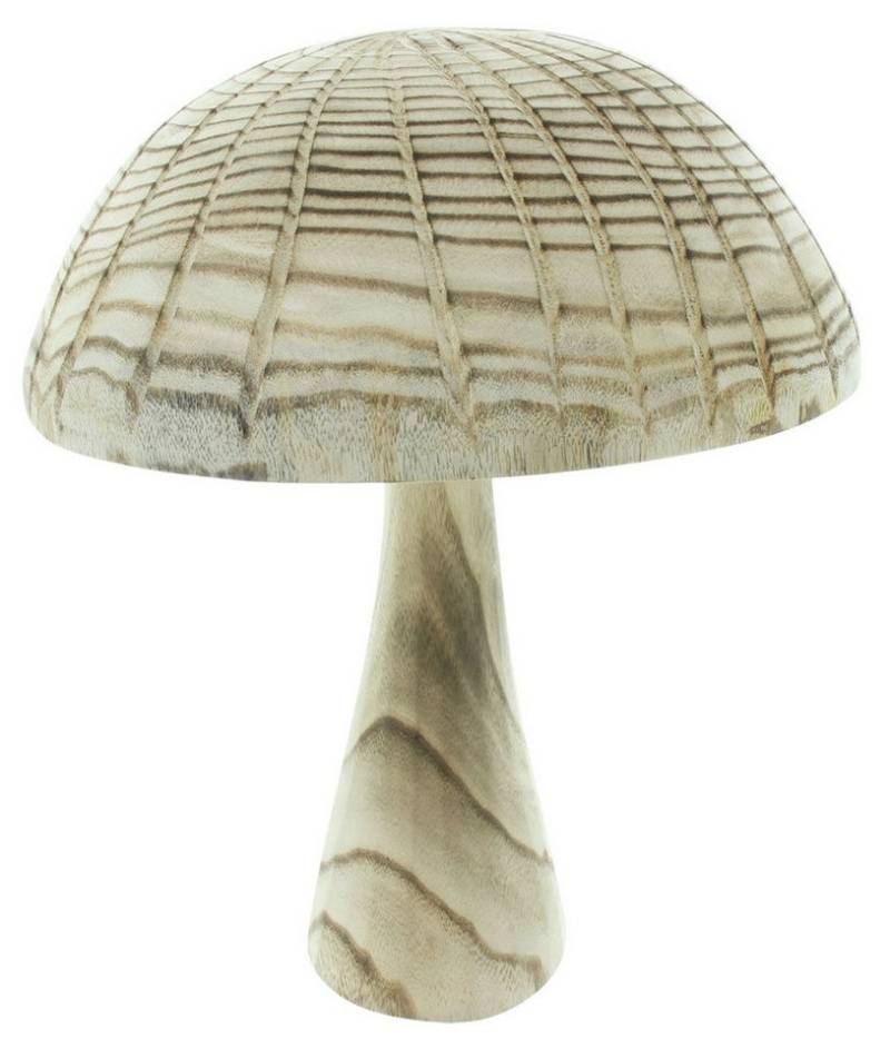 Dekoleidenschaft Dekofigur "Parasol" Pilz aus Holz, Holzpilz, Dekopilz, Herbstdeko, Pilzdeko von Dekoleidenschaft