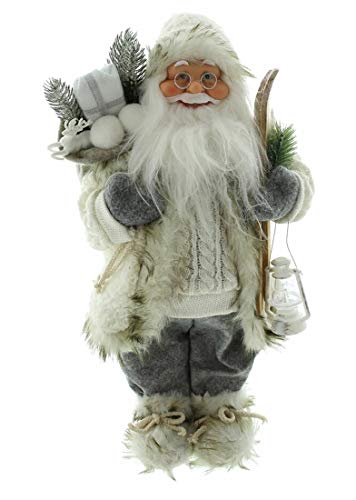Dekoleidenschaft Dekofigur Winter 46 cm hoch, Weihnachtsmann aus Textil mit Kunstfell, Nikolaus mit Laterne, Ski & Geschenke-Sack, Santa Claus Figur, Christkind, Weihnachtsmannfigur, Nikolausfigur Dekoleidenschaft Dekofigur Winter 46 cm hoch, Weihnachtsmann aus Textil mit Kunstfell, Nikolaus mit Laterne, Ski & Geschenke-Sack, Santa Claus Figur, Christkind, Weihnachtsmannfigur, Nikolausfigur von Dekoleidenschaft