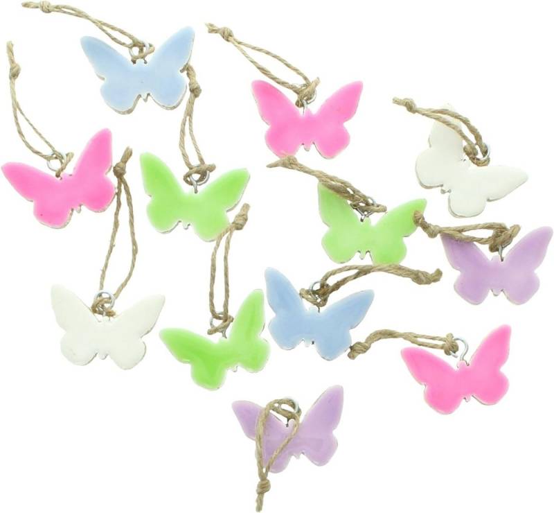 Dekoleidenschaft Dekohänger "Schmetterling" verschiedene Modelle, Frühlingsdeko zum Aufhängen (5 St., 12 St., oder 12 St. im Set), Fensterdeko hängend, Hängedeko, Fensterschmuck, Hängedekoration von Dekoleidenschaft