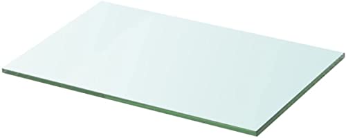 Dekoleidenschaft Glasregal Wandregal in 4 Farben & 4 Größen, 10mm Glasboden, Glasablage, Glas Regal (klar 80x40 cm) von Dekoleidenschaft