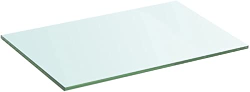 Dekoleidenschaft Glasregal Wandregal in 4 Farben & 4 Größen, 10mm Glasboden, Glasablage, Glas Regal (klar 90x40 cm) von Dekoleidenschaft